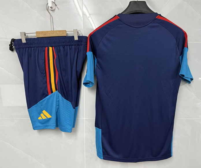 (S-3XL) 2026-2027 Spain Royal Blue Thailand Soccer Training Uniform-8841
