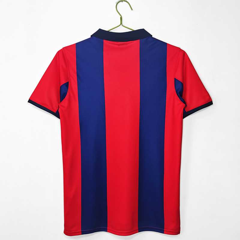 Retro Version 1998-1999 Barcelona Home Blue&Red Thailand Soccer Jersey AAA-C1046