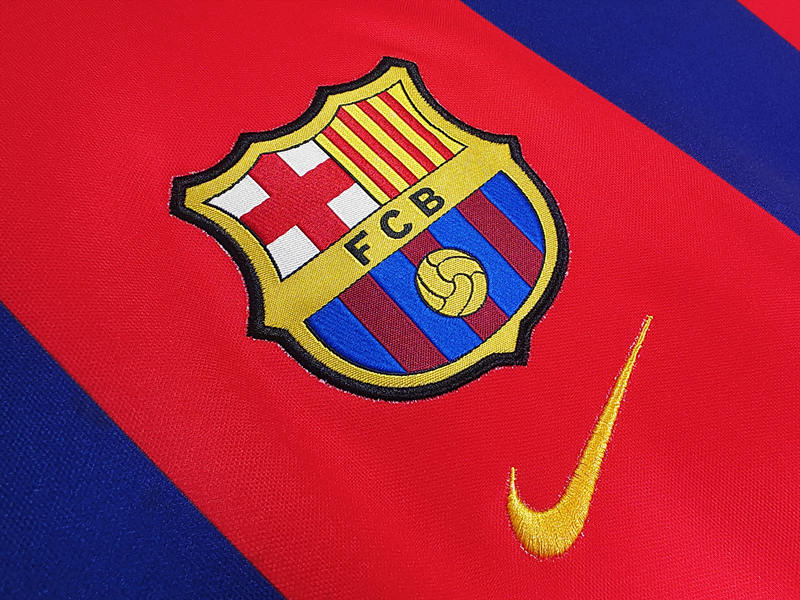 Retro Version 1998-1999 Barcelona Home Blue&Red Thailand Soccer Jersey AAA-C1046