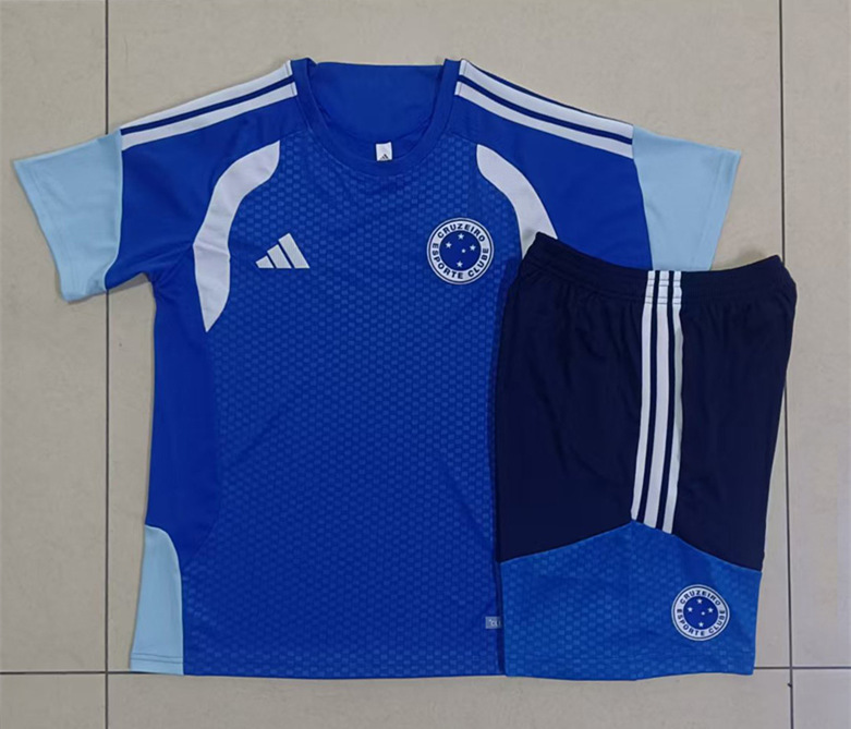 2026-2027 Cruzeiro EC Cai Blue Thailand Tracksuit Short Uniform-815