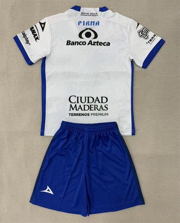 2025-2026 Puebla Home White Kids/Youth Soccer Uniform-AY
