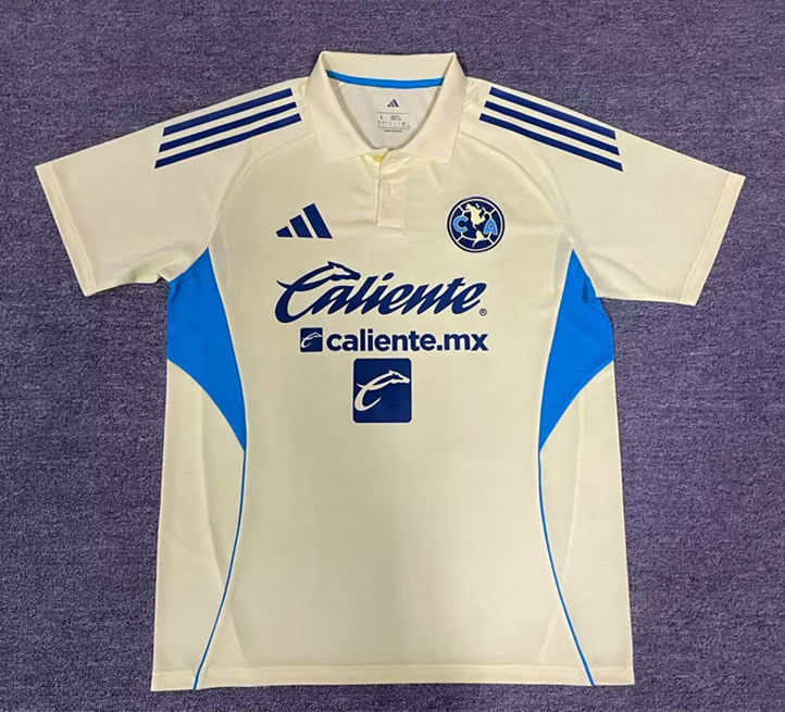 (S-4XL) 2026-2027 Club América Yellow Thailand Polo -912