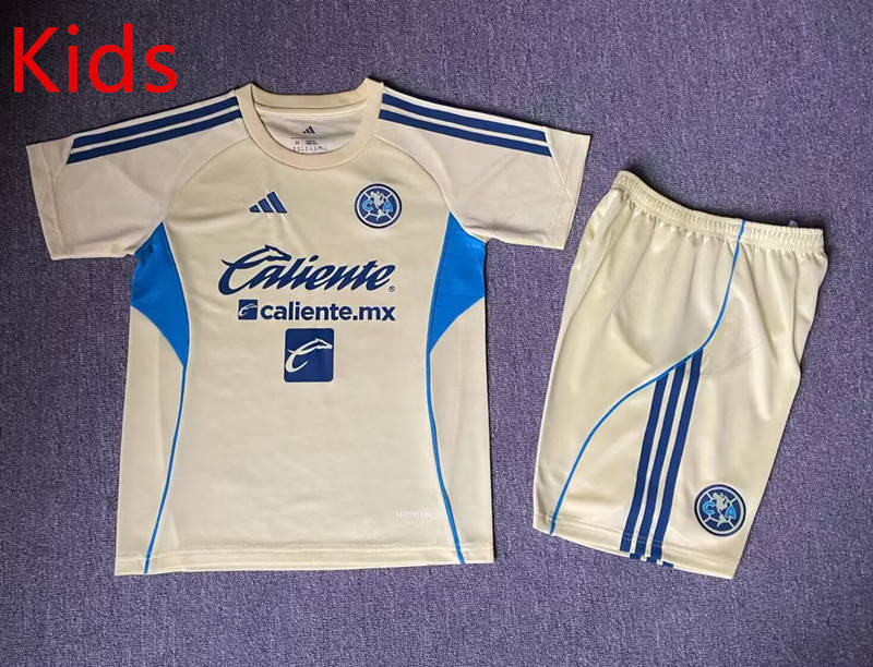 2026-2027 Club America Yellow Kids/Youth Soccer Uniform-912