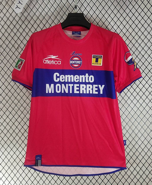 Retro Version 2001-2002 Tigres UANL Away Red Thailand Soccer Jersey AAA-2851