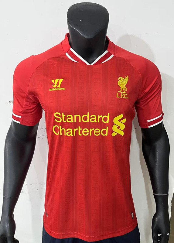 Retro Version 2013-2014 Liverpool Home Red Thailand Soccer Jersey AAA-0871