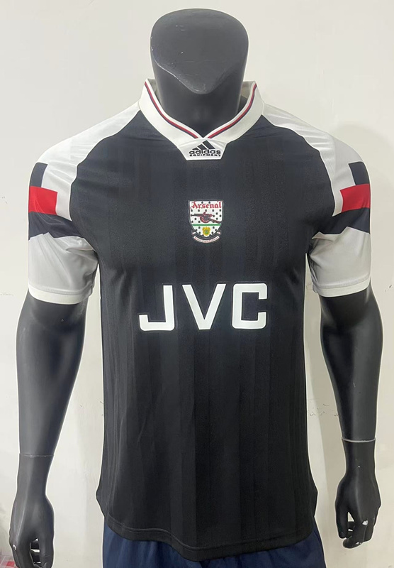 Retro Version 1992-1994 Arsenal Away Black Thailand Soccer Jersey AAA-0871