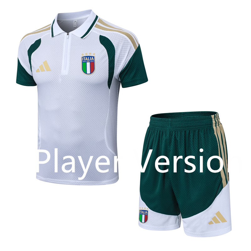 Player Version 2026-2027 Italy White Thailand Soccer Uniform-9926