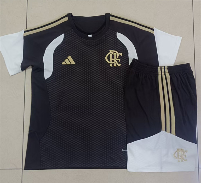 2026-2027 Flamengo Black Short Thailand Soccer Tracksuit-815