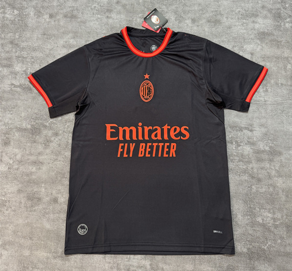 (S-4XL) 2026-2027 AC Milan 2nd Away Black Thailand Soccer Jersey AAA-4506