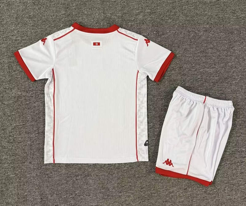 2026-2027 Tunisia Away White Kid/Youth Soccer Uniform-4714