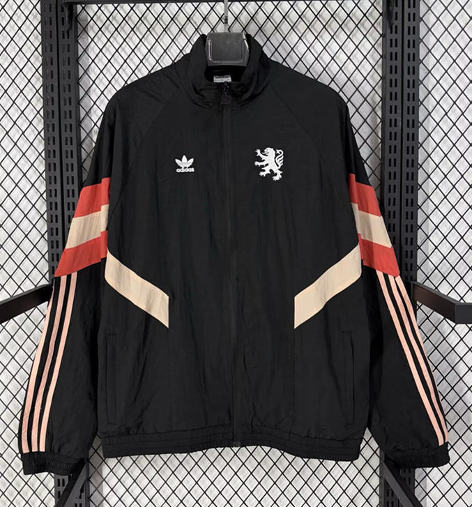 (S-3XL) 2026-2027 Manchester United Black Thailand Soccer Trench Coat-0485