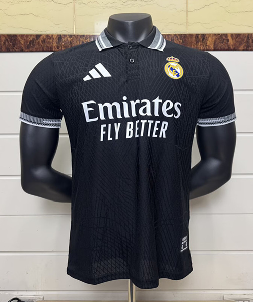 2025-2026 Real Madrid Black Thailand Polo -6057