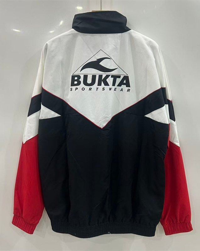 Retro Version 1992-1993 Sevilla Black Thailand Trench Coats -0255