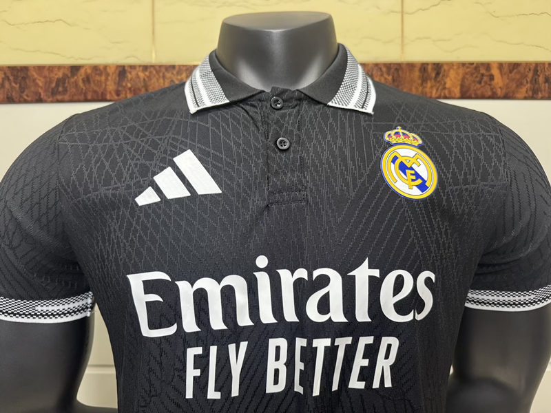 2025-2026 Real Madrid Black Thailand Polo -6057
