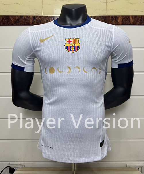 Player Version 2025-2026 Special Version Barcelona White Thailand Soccer Jersey AAA-6057