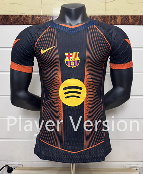 Player Version 2025-2026 Special Version Barcelona Black&Orange Thailand Soccer Jersey AAA-6057