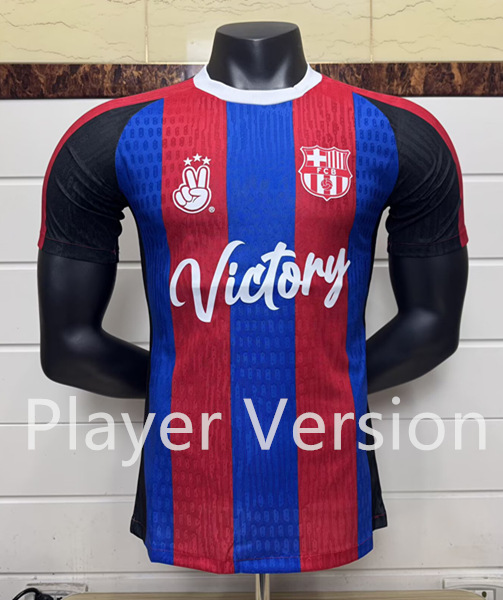 Player Version 2025-2026 Special Version Barcelona Red&Blue Thailand Soccer Jersey AAA-6057