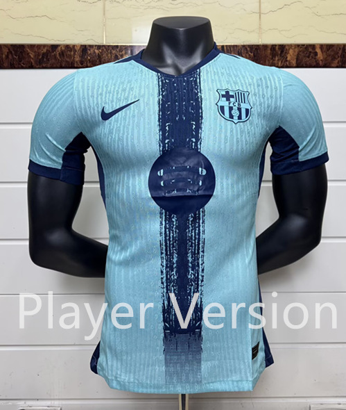 Player Version 2025-2026 Special Version Barcelona Light Blue Thailand Soccer Jersey AAA-6057