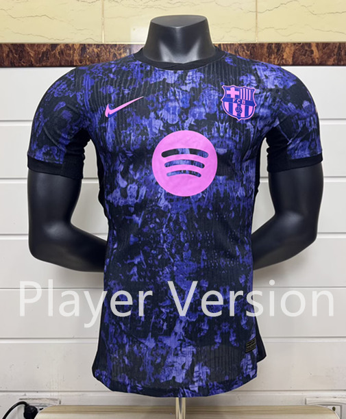 Player Version 2025-2026 Special Version Barcelona Black Purple Thailand Soccer Jersey AAA-6057