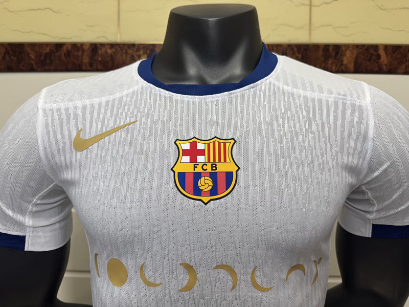 Player Version 2025-2026 Special Version Barcelona White Thailand Soccer Jersey AAA-6057