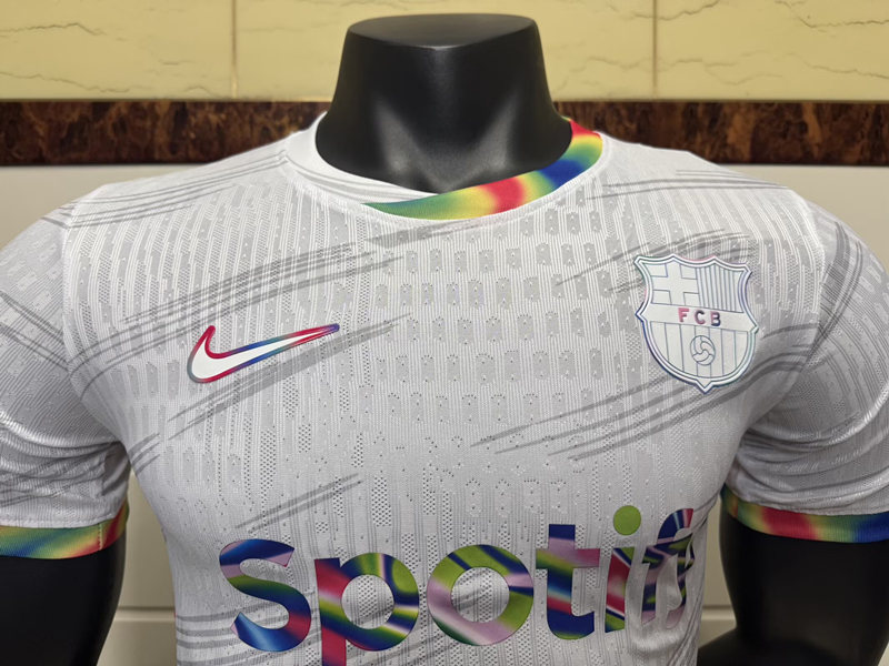 Player Version 2025-2026 Special Version Barcelona White Thailand Soccer Jersey AAA-6057
