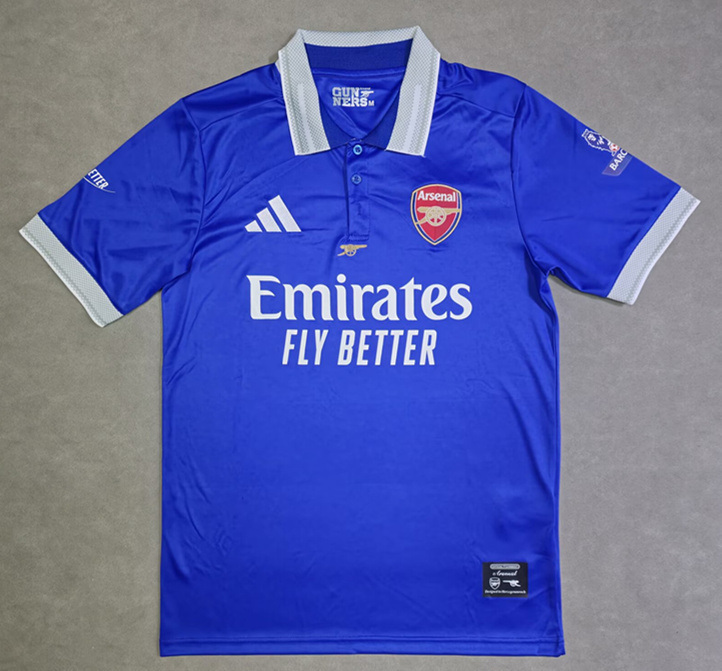 2025-2026 Arsenal Blue Thailand Polo-4728