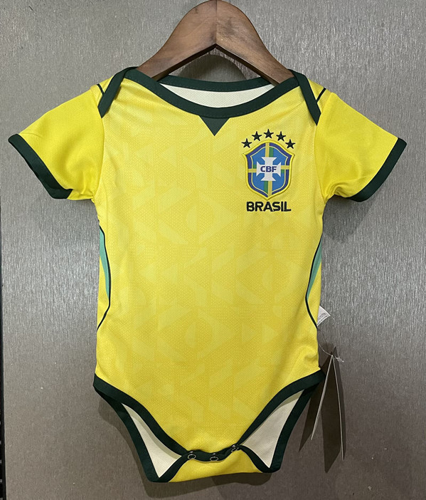 2026-2027 Brazil Home Yellow Baby Soccer Uniform-7411