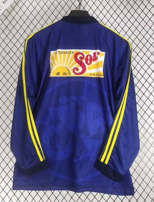 Retro Verison 1997-1998 Club America Blue LS Thailand Soccer Jersey AAA-2851
