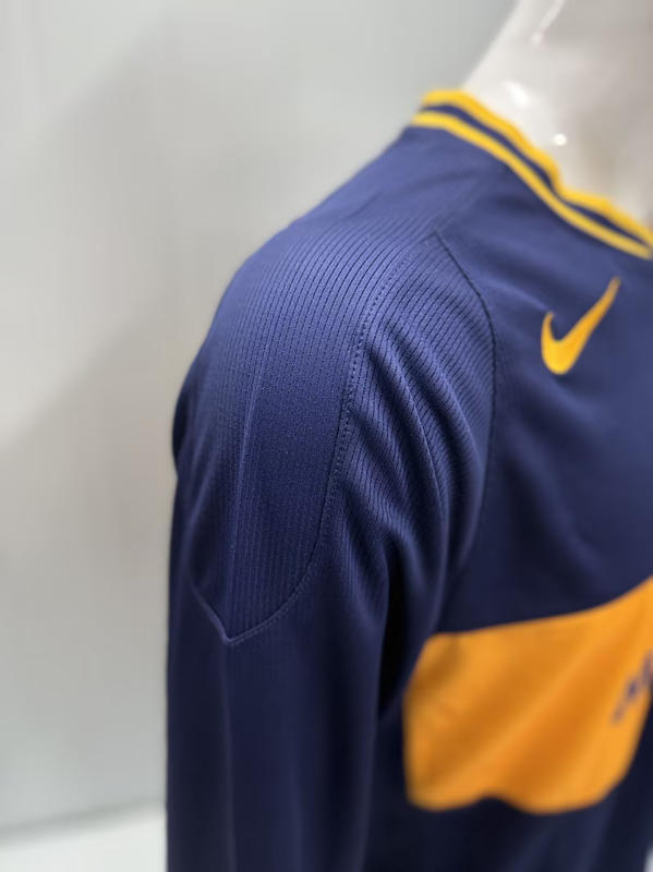 Retro Version 2006-2007 Boca Juniors Home Blue LS Thailand Soccer Jersey AAA-3932