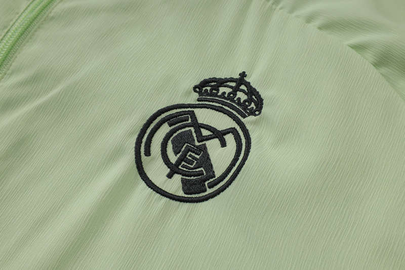 2025-2026 Real Madrid Light Green Thailand Trench Coat Suit -815