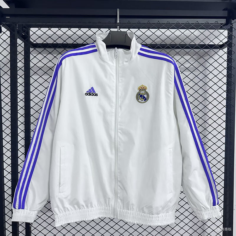 (S-3XL) 2026-2027 Real Madrid White&Purple Thailand Trench Coat-8430