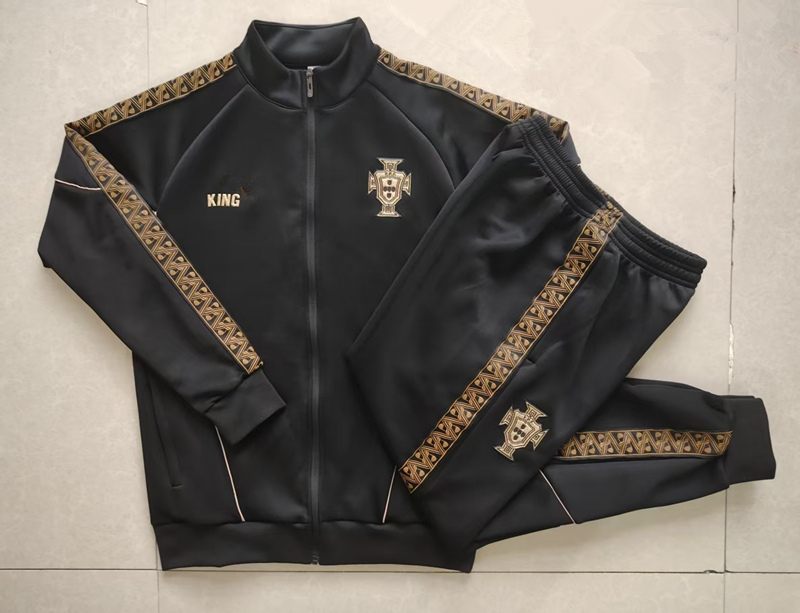 2026-2027 Portugal Black Thailand Soccer Jacket Uniform-815