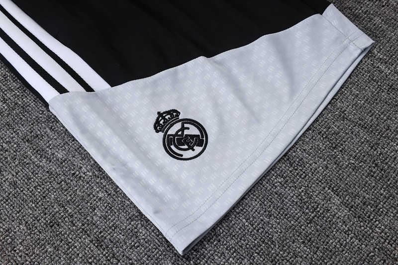 2026-2027 Real Madrid Black Short-sleeved Thailand Soccer Tracksuit Uniform-815