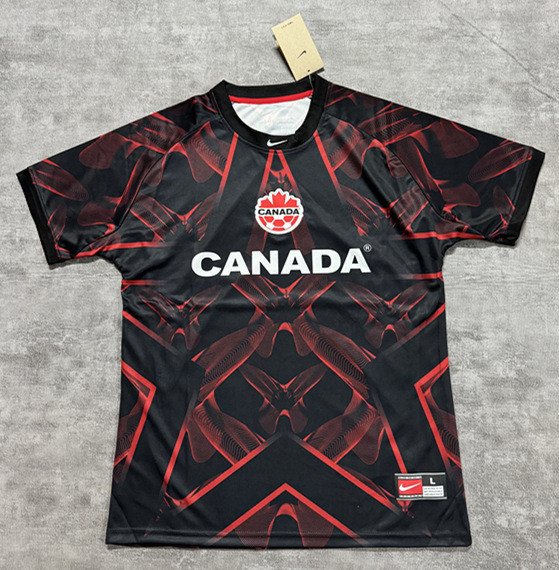 (S-4XL) 2026 Hollywood Canada Red &Black Thailand Soccer Jersey AAA-4506