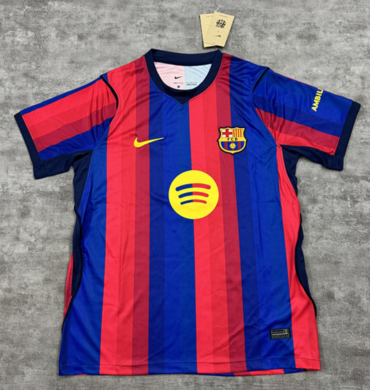 (S-4XL) 2026-2027 Barcelona Home Red&Blue Thailand Soccer Jersey AAA-4506