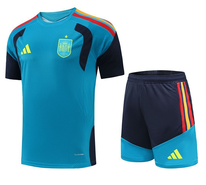 2026 FIFA World Cup Spain Blue Thailand Soccer Training Uniform-CS