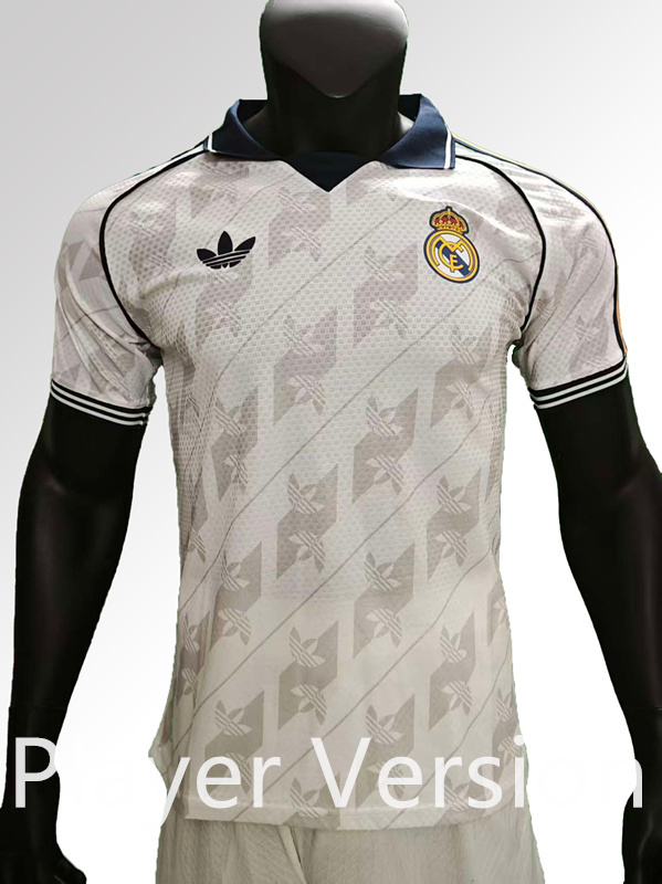 Player Version 2026-2027 Retro Version Real Madrid White Thailand Soccer Jersey-9753