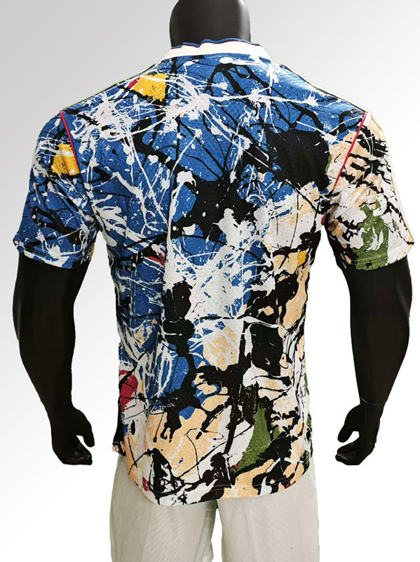 Player Version 2025-2026 Retro Version Manchester United White&Blue Soccer Jersey-9753
