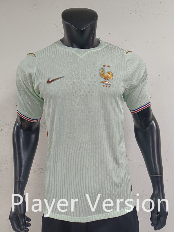 Player Version 2026-2027 France Away Light Green Thailand Soccer Jersey AAA-0871