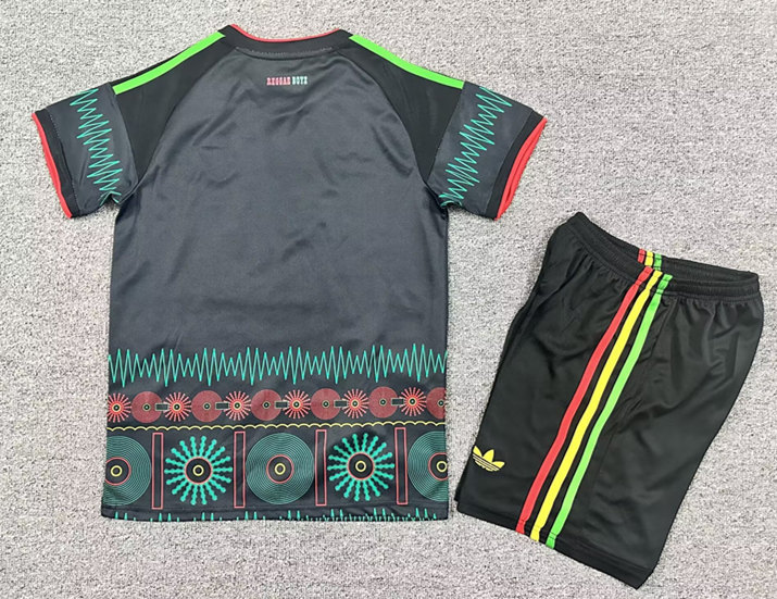 2026-2027 Jamaica Away Black Kids/Youth Soccer Uniform-7809