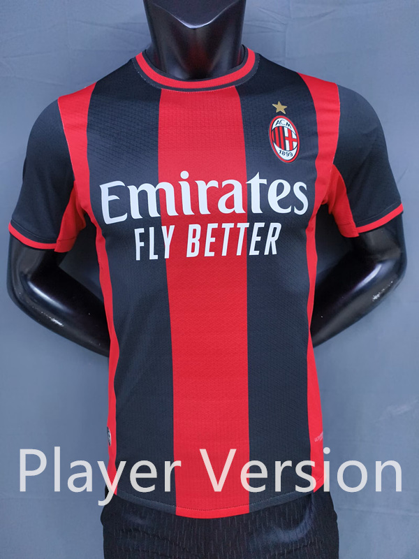 (S-3XL) Player Version 2026-2027 AC Milan Home Red&Black Thailand Soccer Jersey AAA-9926