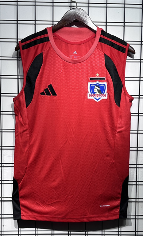 (S-4XL) 2026-2027 Colo-Colo Red Thailand Training Soccer Vest Jersey AAA-GB