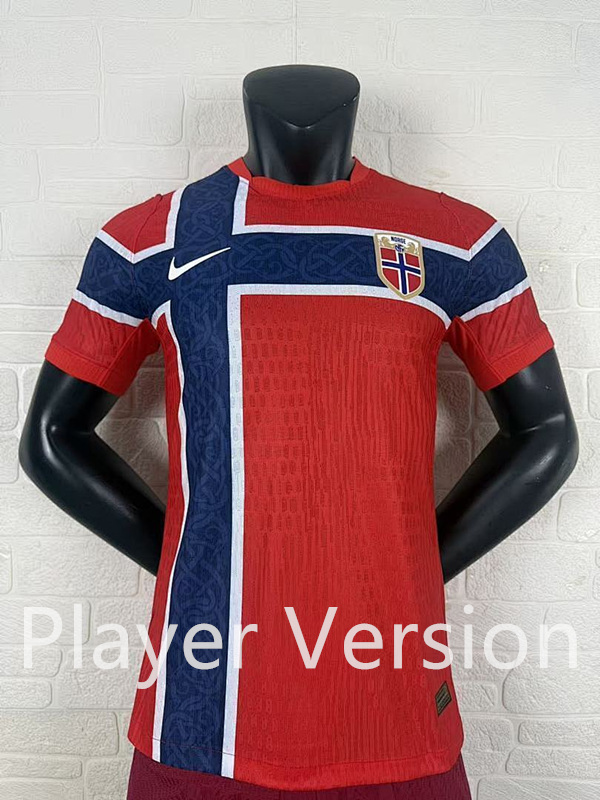 (S-4XL) Player Version 2026-2027 Norway Home Red Thailand Soccer Jersey AAA-2016