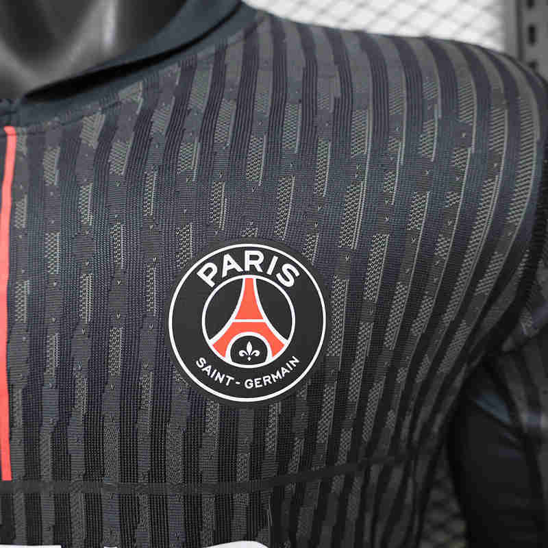 Player version 2026-2027 Paris SG Black LS Thailand Soccer Jersey AAA-888