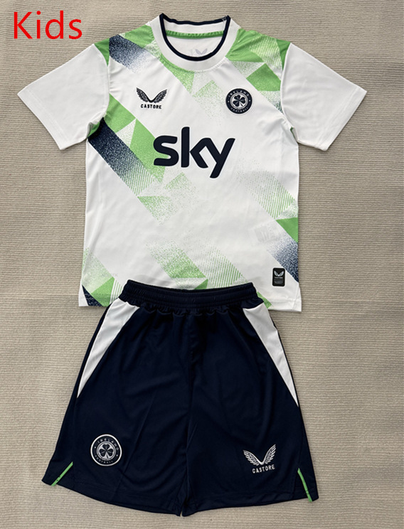 2026-2027 Ireland Away White&Green Kids/Youth Soccer Uniform-AY