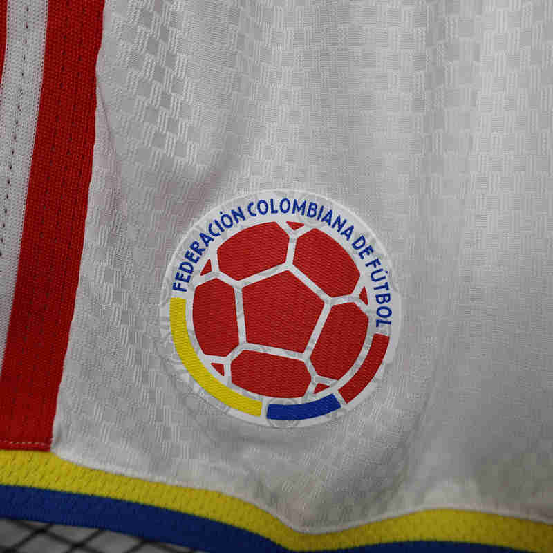 Player Version 2026 World Cup Colombia White Thailand Soccer Shorts-888