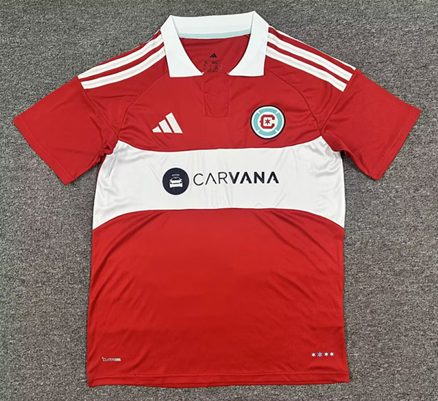 (S-4XL) 2026-2027 Chicago Fire Home Red Thailand Soccer Jersey AAA-512
