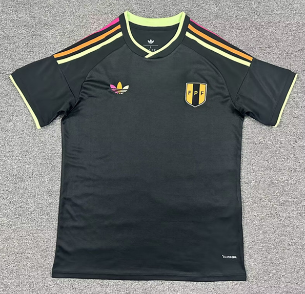 (S-4XL) 2026 World Cup Peru Away Black Thailand Soccer Jersey AAA-512