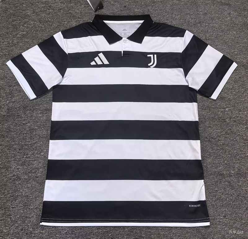 (S-4XL) 2026-2027 Juventus White&Black Thailand Polo Shirt-5378
