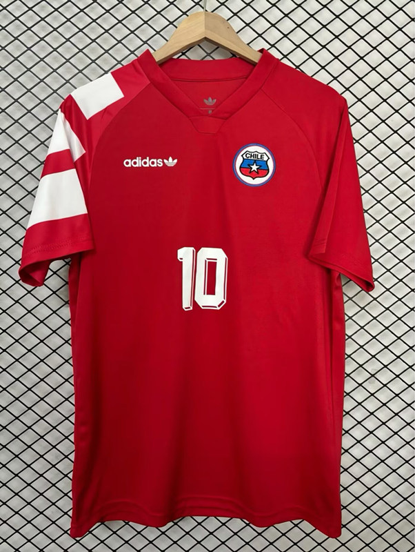 (S-3XL) Retro Version 1994 Chile Home Red Thailand Soccer Jersey AAA-2044
